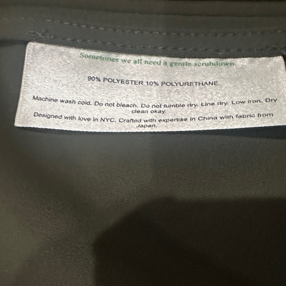 MM Lafleur The Moreland Travel Origami Tech Olive Green Blazer Size 12 - Picture 4 of 9